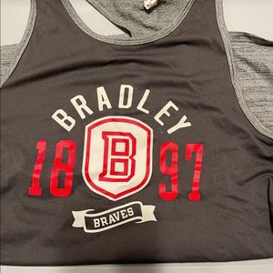 💕Under armor Women’s Grey and Red racer back tank top large